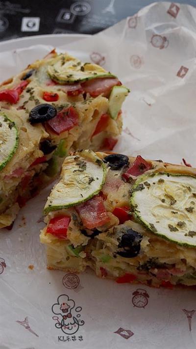 French vegetable salty cake