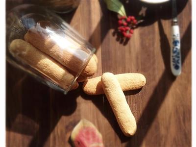 A baby's toothbrush snack - a super-sized finger cake with no additives