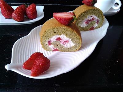 Four small rolls of strawberries - unopened cake rolls