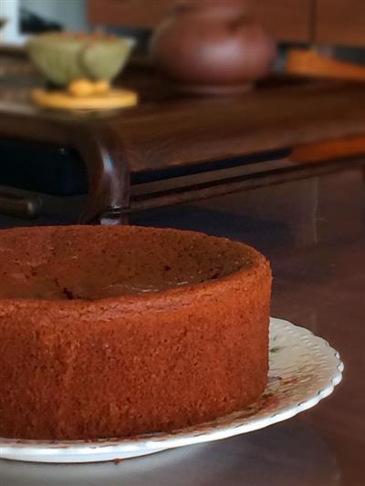 The soufflé chocolate cake