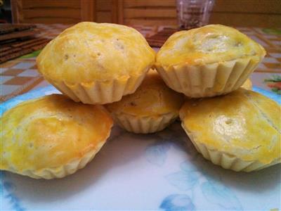 Cheese curry and beef pie