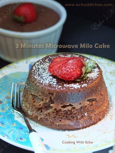 Niño de tres años puede hacer - tres minutos microondas pastel de chocolate