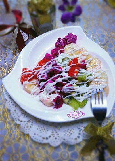 Colorful fruit salad