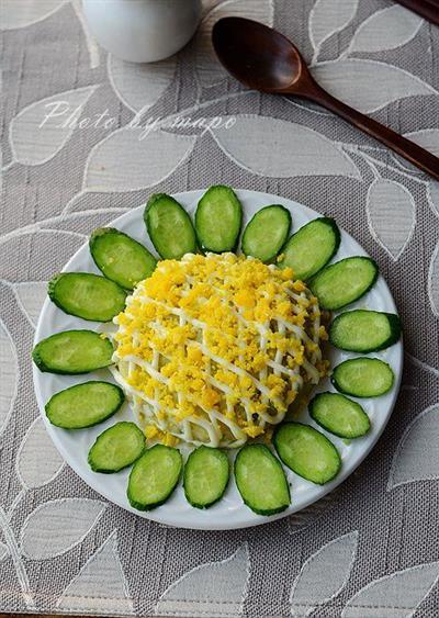 Sunflower and potato salad