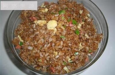 Sausage meat and rice