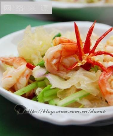 Thai silver shrimp salad