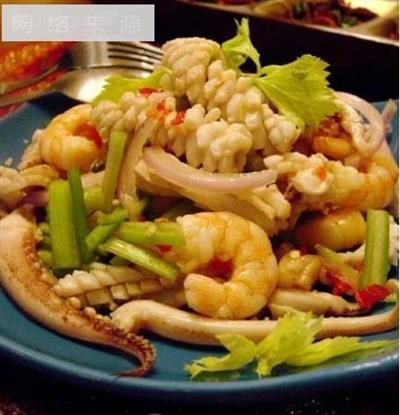 Thai seafood salad